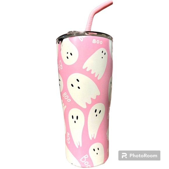 👻NWT PINK GOST STAINLESS STEEL TUMBLR👻 - Picture 2 of 3